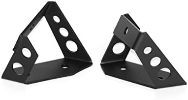 RealWheels RW604-2BP-J Black Powder Coated Windshield Light Mount for Jeep Wrangler