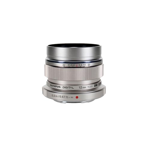 Olympus M.Zuiko Digital ED 12mm F2.0 Objektiv, lichtstarke Festbrennweite, geeignet für alle MFT-Kameras (Olympus OM-D & PEN Modelle, Panasonic G-Seri