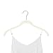 Closet Complete Premium Quality, True-Heavyweight, Virtually-Unbreakable Velvet Hangers, Ultra-Thin, Space Saving, No Slip, Best for Shirt, Dress, Lingerie, 360° Spin, Chrome Hooks, Ivory, Set of 50