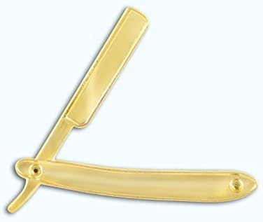 MD Straight Razor Lapel Pin (Gold) by MD Barber