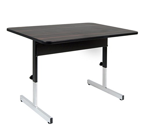 Studio designs adapta desk 48" desk in black /  walnut 410380