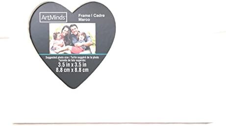 Unfinished Solid Wood Photo Picture Frames Heart Shaped 6.5 x8.5Inch , Ready to Paint for DIY Projects, Write In That Special Message. Set 0f 2
