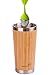 Elegant Reusable Bamboo Eco Travel Mug (Thermos) for Coffee or Tea | Splash-Proof, Easy to Clean Lid | Silicone Tea Infuser Included (15 Oz)