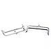HOUSWEETY Metal Frame Kiss Clasp Lock Arch For Purse Bag Silver Tone 2pc Approx:12.8cm x 6.5cm(5