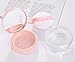 Transparent Acrylic Empty Refillable Powder Puff Box Make-up Loose Powder Box Powder Container With Sponge Puff for Xmas Gift and DIY