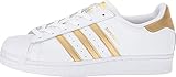 adidas Originals Kids' Superstar, White/Gold