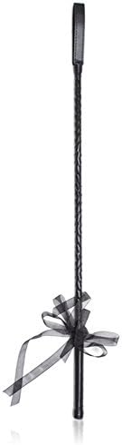 SuoLE Horse Riding Crops Braided Leather Long Floggers Whips Adult Cosplay Whip Black