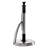 OXO Good Grips SimplyTear Standing Paper Towel Holder, Brushed Stainless Steel (Kitchen)