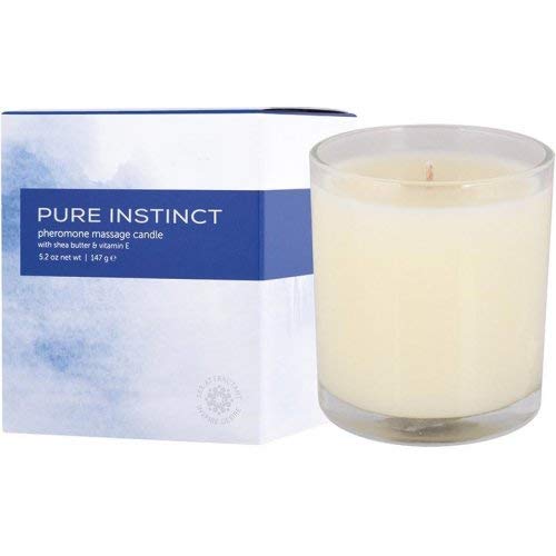 Classic Erotica Pure Instinct Pheromone Unisex Massage Candle, Original Scent, 5.2 Ounce
