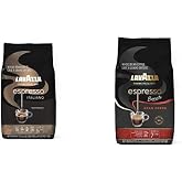 Lavazza Bundle: Espresso Italiano Whole Bean Coffee, Medium Roast, 100% Arabica + Barista Gran Crema Whole Bean Blend, Medium Roast - 2.2 Pounds Each