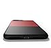 Iphone 7 Plus Slider Case, SameTech Luxury Hit Color Patchwork Hard PC Case 2 IN 1 splicing Case Cover+ 1pcs Tempered Glass tempered glass Screen Protector (Red&Black)