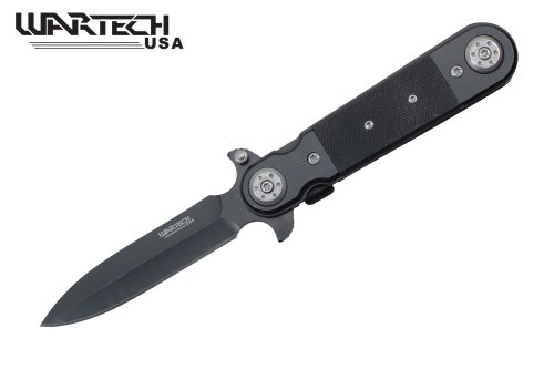 8 inch g10 spring assisted, double edge stiletto YC-S-106-G10