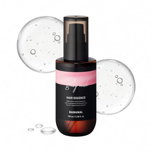 BANANAL 2-in-1 Hair Serum & Perfume Oil - Korean Hair Care, Moroccan Argan Oil & 12 Amino Acids for Dry Damaged Hair, Anti-Frizz Glass Hair Shine, Paraben-Free, Baby Powdery Musk, 3.38 fl oz