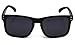 kyra Men's Fashion Simple Squared Sunglasses in Matte Black