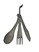 Sea to Summit Delta Cutlery Set Titanium Grey One Size