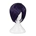 Kadiya Short Purple Synthetic Hair Anime Cosplay Wigs Synthetic Hair