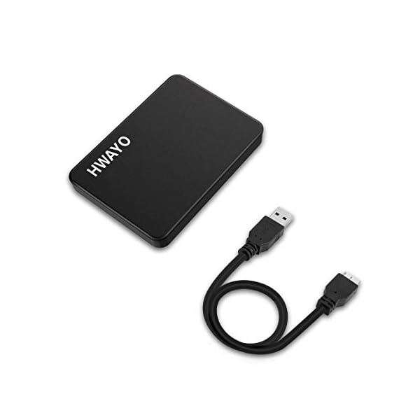 HWAYO Externe Festplatte, 120 GB, ultradünn, 6,3 cm (2,5 Zoll), USB 3.0, für PC, Desktop, Laptop, MacBook, Chromebook