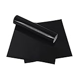 RUSPEPA Heat Transfer Vinyl HTV - Iron On for Silhouette Cameo & Cricut - HTV for Fabrics and Hats - 12x12Inch - 3sheet - Black