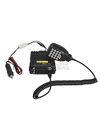 QYT KT-8900D Banda dual VHF UHF Mini pantalla en color Quad-Standy 25W / 20W Radio de coche móvil Radios de 2 vías Radio de Walkie Talkie Radio de radio móvil de FM (el micrófono es la parte superior de la radio)