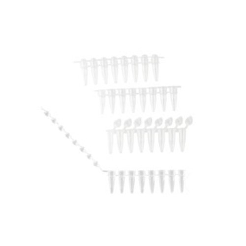 neoLab 4-1980 PCR Tubes 0.2 ml, 8 Strips with Cap, Non-Sterile, Transparent (Pack of 125)