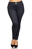Simplicity® Women's Plus Size Denim Jeggings Fake Jeans with High Stretch Waist