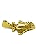 Pre-Columbian Golden Jet-3 Lapel Pin by Across The Puddle