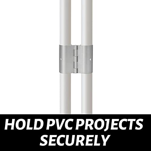 2 Pack Aluminum SnapOn Hinge For PVC Gates Or Doors Vents (1 Inch) on