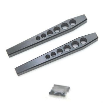 ST Racing Concepts STA80083LBK Aluminum Heavy Duty Lower Suspension Links for The Axial Wraith, Black