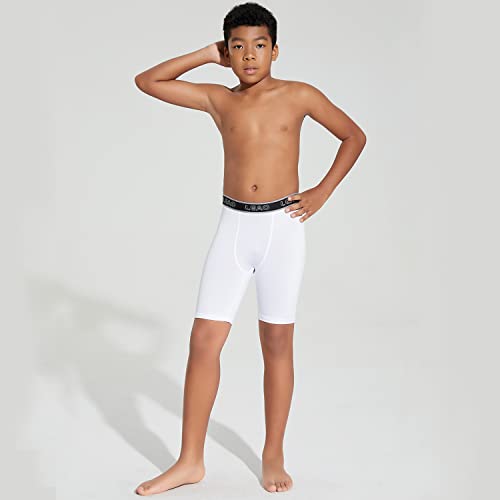 LEAO Youth Boys Compression Shorts 2-Pack Performance Athletic