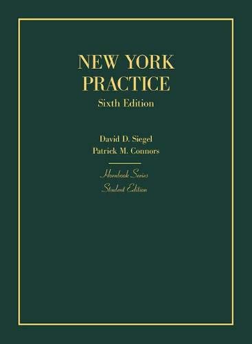 New York Practice, Student Edition (Hornbooks) by Patrick Connors