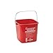 Winco PPL-3R Cleaning Bucket, 3-Quart, Red Sanitizing Solution (2-Pack) primary