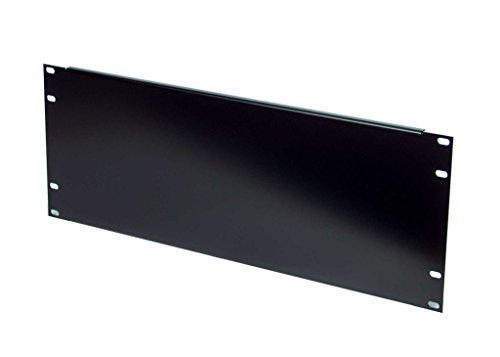 Rackmount 4U 19" Blank Filler Panel for standard EIA310 19" Server Rack in black color.