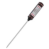 Meat Thermometer Bengoo BBQ Water Resistant Digital Food Grill Thermometer With Stainless Probe For Cooking, Meat, Steak, Turkey, BBQ, Milk, Candy Barbecue, And Bath Water Instant Read For Kitchen