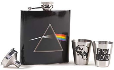 Pink Floyd Dark Side Of The Moon Hip Flask Gift Set