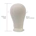 Eerya 21-24 Inch Canvas Block Head Set for Wig Display Making Hair Weave and Styling Mannequin Head with Mount Hole C Stand, Styling Hair Clips, T Needle, C Needles, Thread, Lace Wig Caps (22 Inch)thumb 1