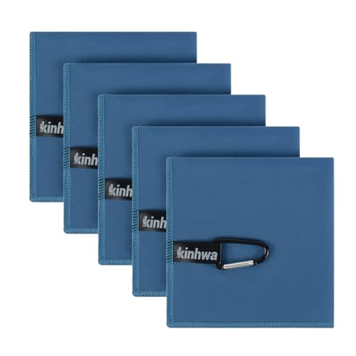 KinHwa Sweat Handkerchiefs 5 Pack, Microfiber Quick-Dry Sweat Rag Blue 10in at Amazon