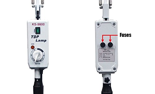 KS TDP FAR INFRARED MINERAL HEAT LAMP W/A DETACHABLE BIG 6.5 INCH HEAD LATEST VERSION 9800* FLOOR MODEL