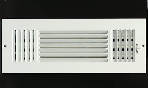 HVAC 24" X 8" 3-Way Air Supply Grille