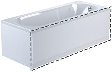 UKtapstores STANDARD HIGH GLOSS WHITE ACRYLIC BATH FRONT PANEL