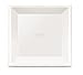 Chinet Classic White Dinner Plate, White, Square, 9-1/2 Inch, 15 Count