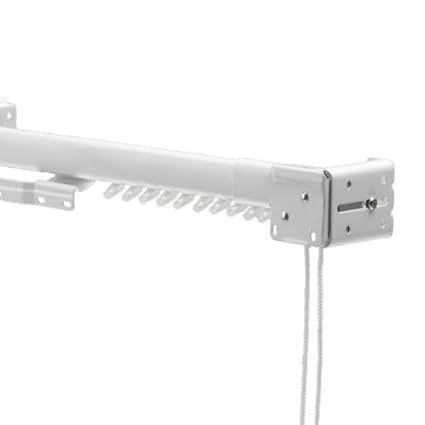 Swish Ultrak Metal Extendable Corded Curtain Track Set White 71