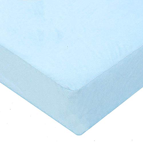 Bedecor Waterproof (Top and around) Mattress Protector Cotton Deep Pocket 30cm - Single (90x190/200cm) - Blue