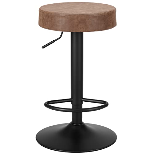 Finnhomy Bar Stools Set of 2 Counter Height, Swivel Barstools with