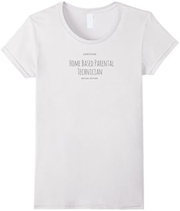 Womens Sharp Tongue: Certified Home Based Parental Technician Small White