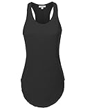 JJ Perfection Women's Knit Scoop Neck Stretch Racer Back Tank Top