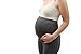 Evfalia Soft Cotton Over-The-Belly Maternity Leggings for Pregnant Women. Many Sizes S-XXL. (Large, Grey)