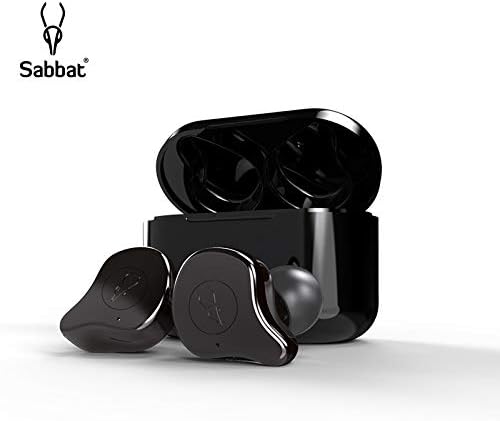 Sabbat E12 3D Clear Sound True Wireless Earbuds Blutooth 5.0 TWS Stereo Earphones A week's Endurance with Built-in Mic and Charging Case for iPhone, Samsung, iPad, Android(Dark Brown)