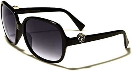 Kleo Womens Round Retro Animal Print Frame Fashion Sunglasses