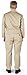 NATURAL WORKWEAR - Mens Long Sleeve Basic Blended Coverall, Khaki 38102-XX-Large-FBA