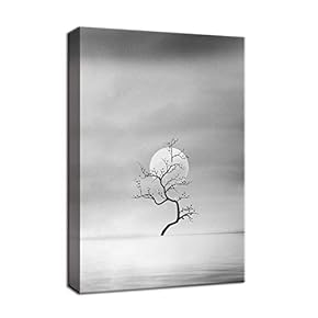 Canvas Wall Art for Living Room,Bedroom Home Artwork Paintings Single Tree Ready to Hang - 12x18 inches